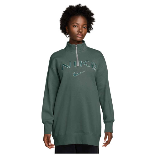 Nike Γυναικείο φούτερ Sportswear Phoenix Fleece Oversized 1/4 Zip Logo Top